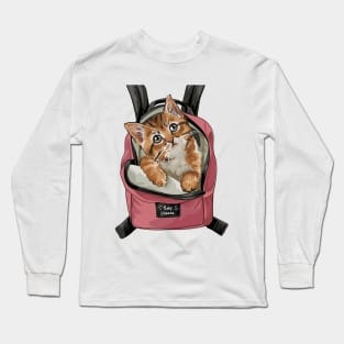 Say Cheese Cat Long Sleeve T-Shirt